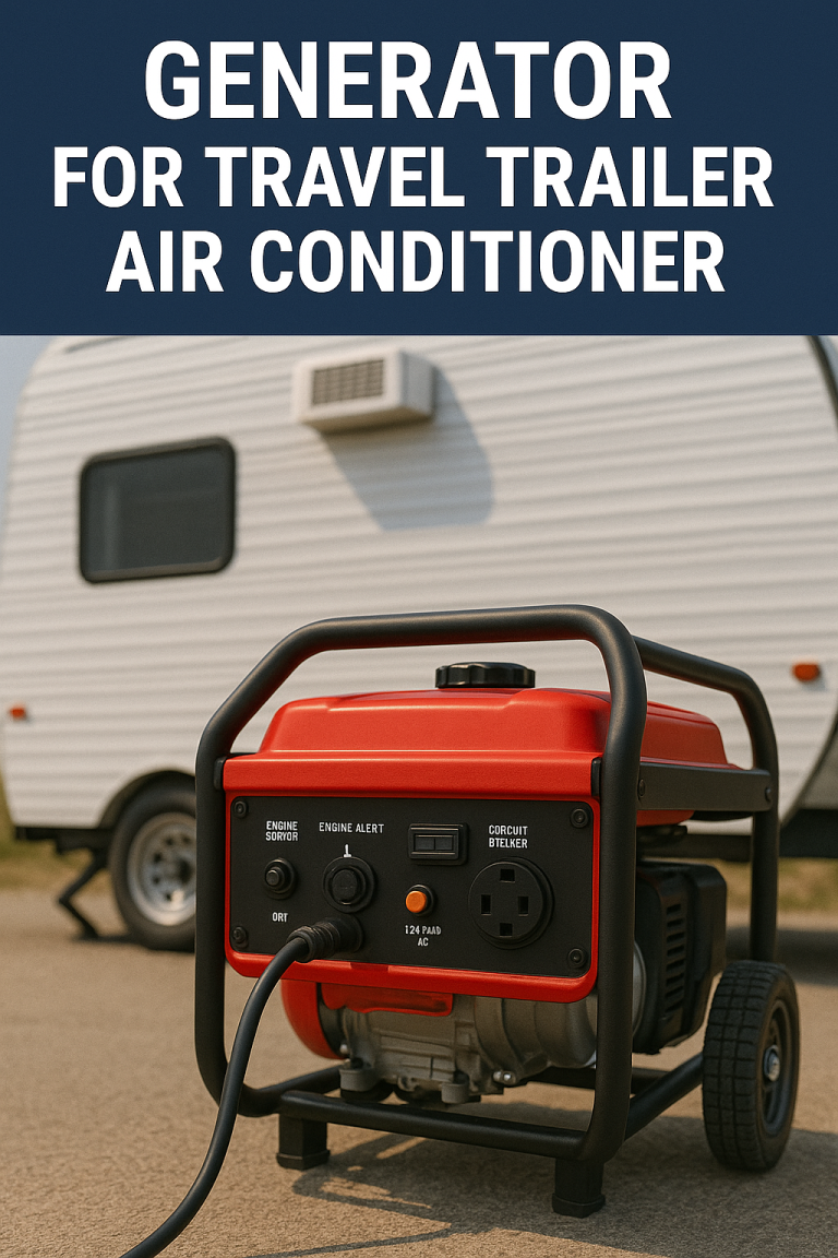 Generator for Travel Trailer Air Conditioner – Stay Cool Wherever You Park