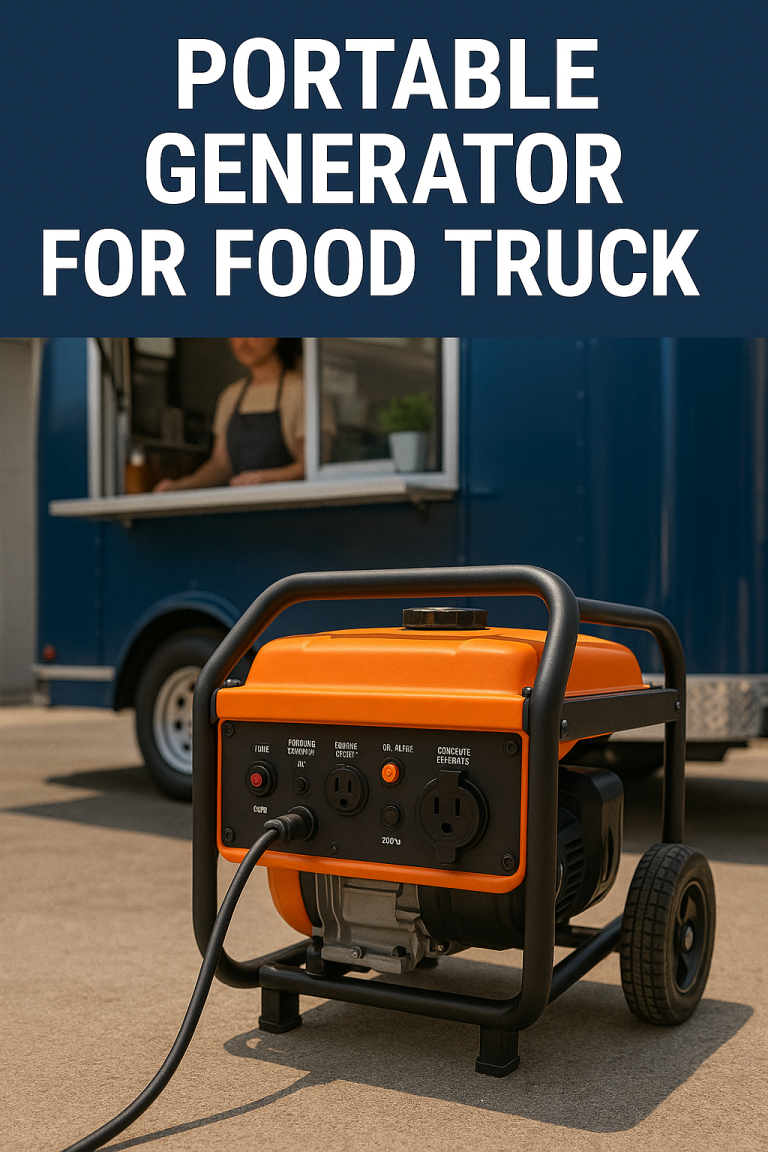 Portable Generator for Food Truck – Reliable Power for Mobile Kitchens